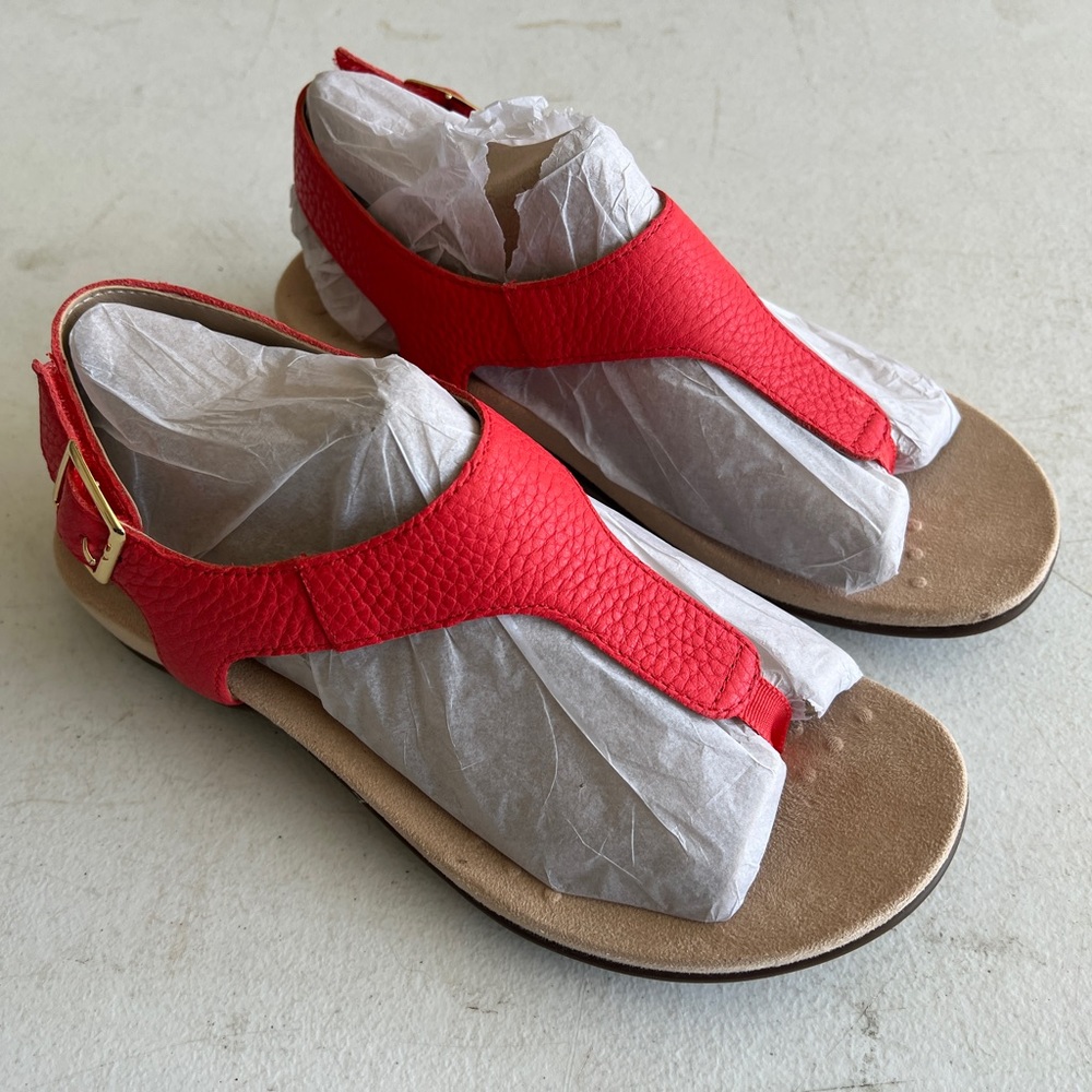 Nib - Vionic Terra Poppy Red - Size 8 - image 5